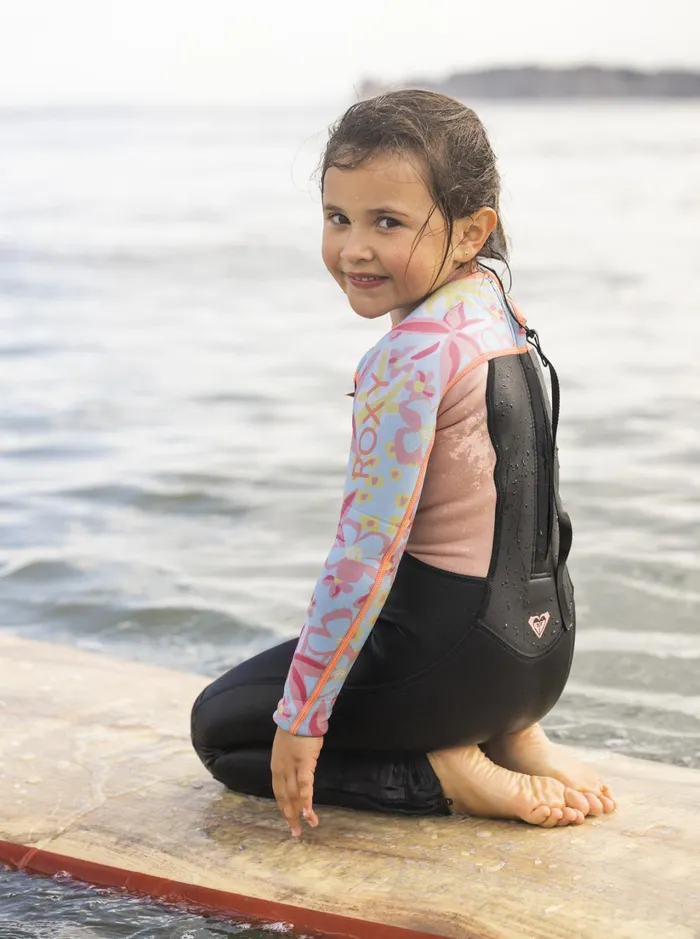 Roxy Surf Girl039s 27 32mm Prologue Back Zip Wetsuit Tanager Tur Tw Floral Conf 8211 Women