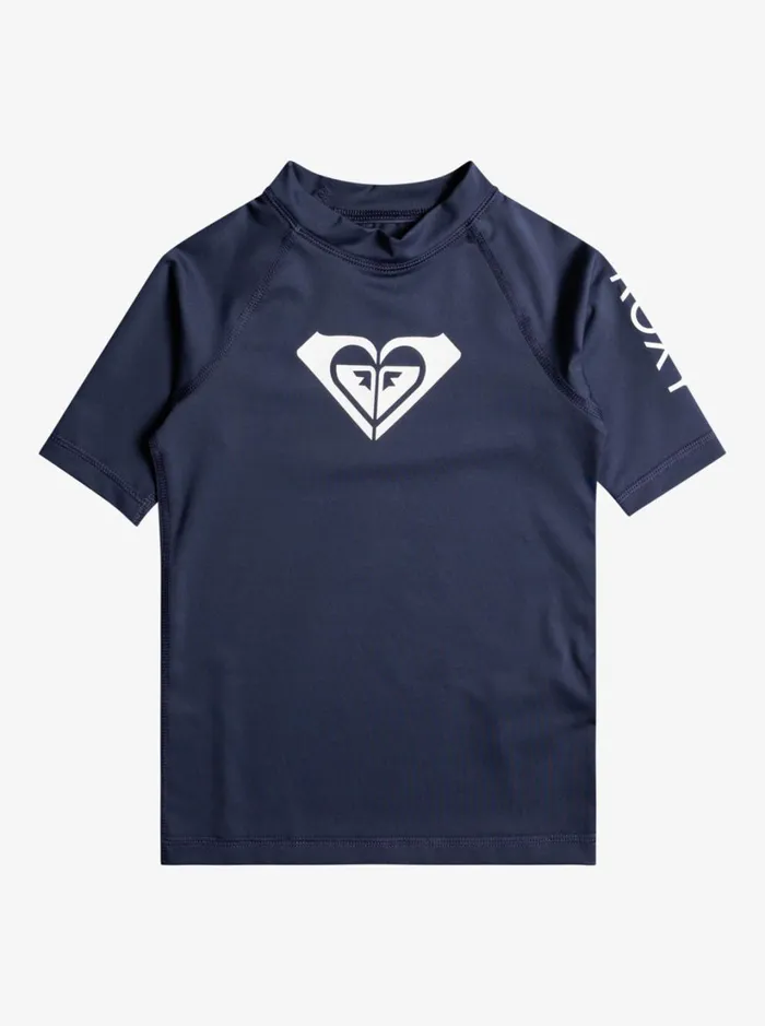 Roxy Surf Girl039s 27 Whole Hearted UPF 50 Short Sleeve Rashguard Mood Indigo 8211 Women Roxy Surf Girl039s 27 Whole Hearted UPF 50 Short Sleeve Rashguard Mood Indigo 8211 Women