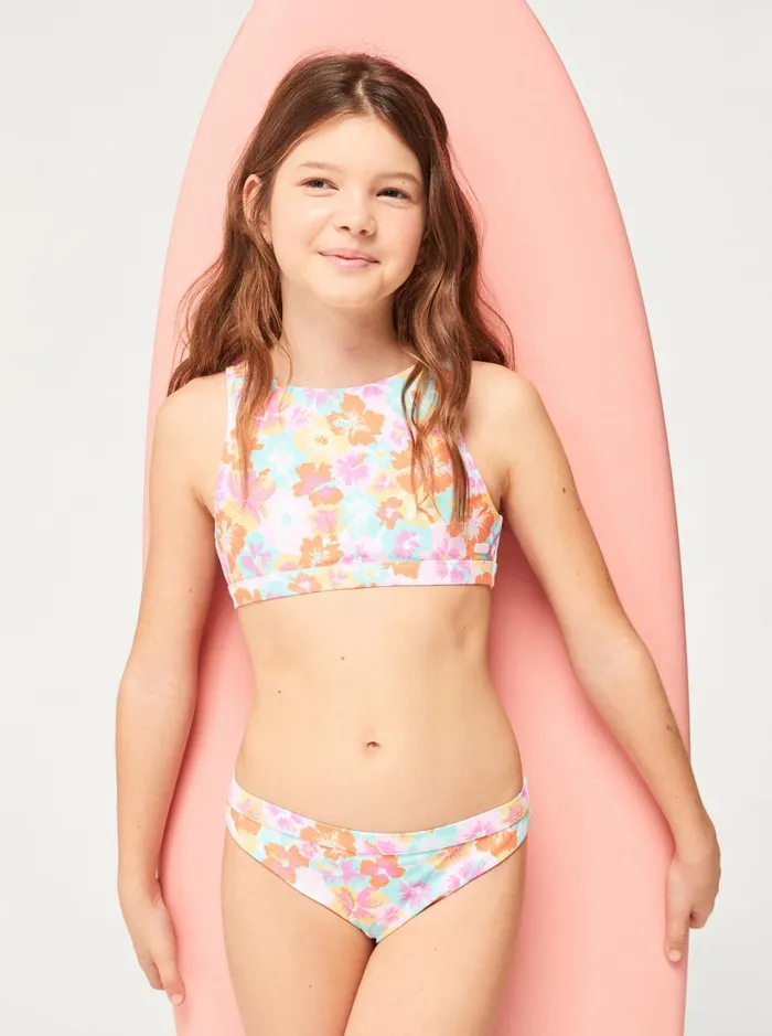 Roxy Swim Girl039s 716 Reversible Floraya Crop Top Set Bikini Set Autumn Sunset Floraya 8211 Women Roxy Swim Girl039s 716 Reversible Floraya Crop Top Set Bikini Set Autumn Sunset Floraya 8211 Women