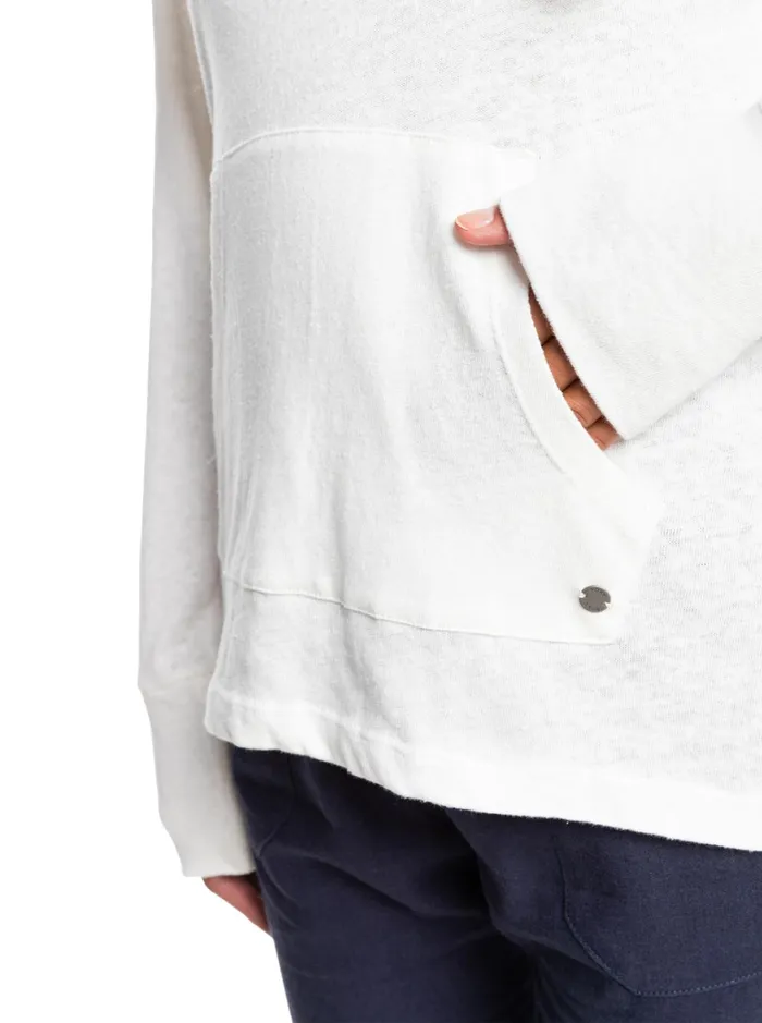 Roxy Tops Destination Surf Hoodie Snow White 8211 Women