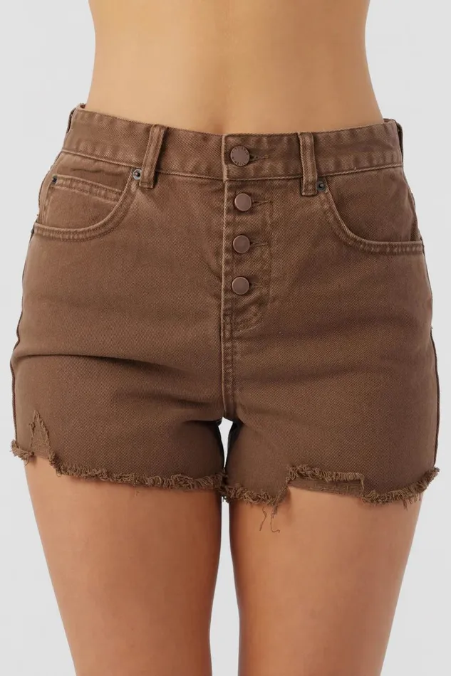 SAMIRA DENIM SHORTS Brown Sugar Women O039NEILL Clothing