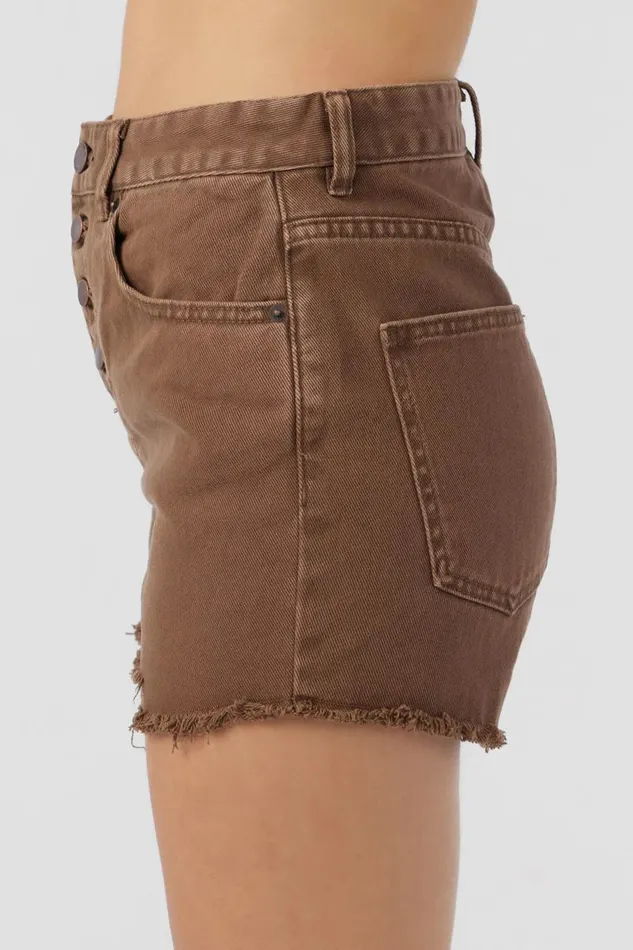 SAMIRA DENIM SHORTS Brown Sugar Women O039NEILL Clothing