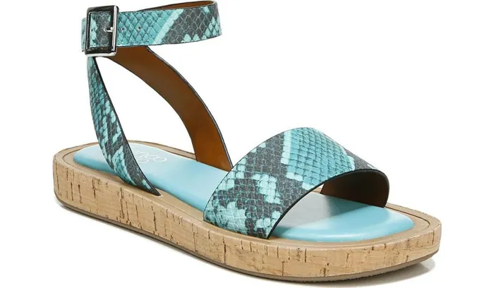 Sandals Women Franco Sarto Franco Eden Platform Sandal Teal Snake Print Faux Leather Sandals Women Franco Sarto Franco Eden Platform Sandal Teal Snake Print Faux Leather