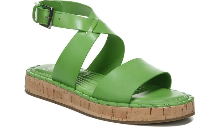Sandals Women Franco Sarto Sarto Zarlo Platform Sandal Acid Green Leather
