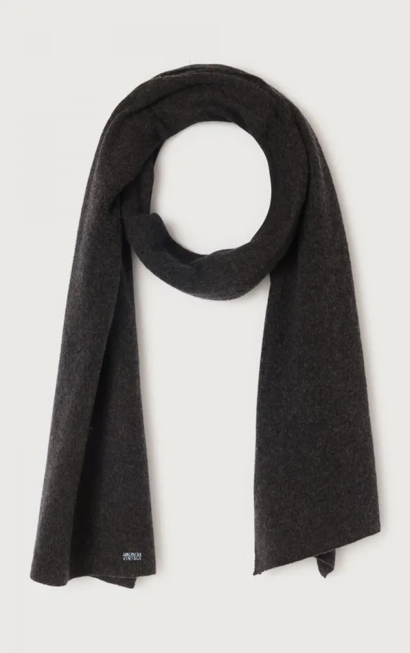 Scarf Raxow Charcoal Melange Men American Vintage Scarf Raxow Charcoal Melange Men American Vintage
