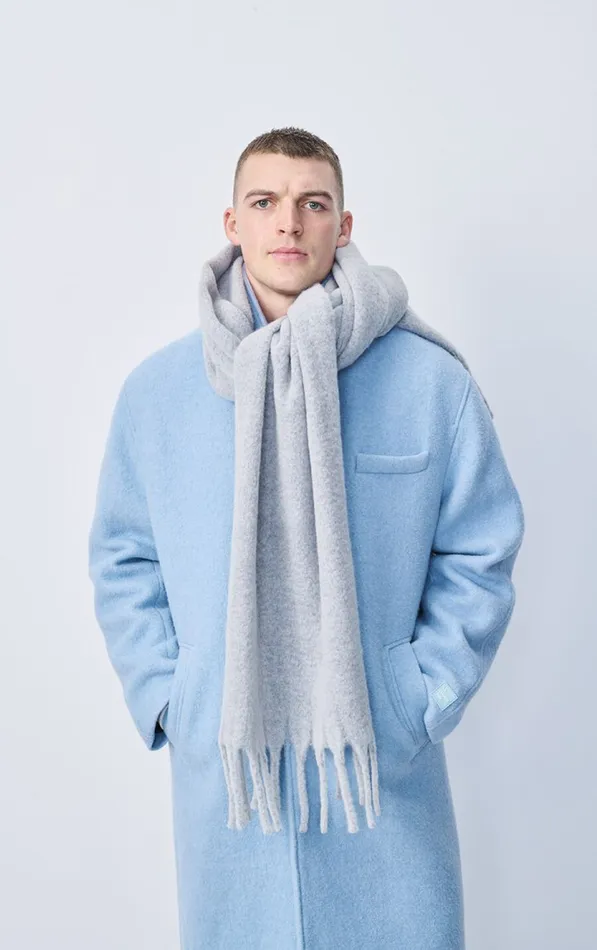 Scarf Zinaco Grey Black Melange WomenMen American Vintage Scarves And Shawls Scarf Zinaco Grey Black Melange WomenMen American Vintage Scarves And Shawls