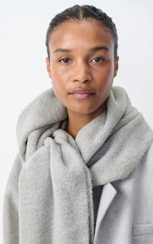 Scarf Zinaco Grey Black Melange WomenMen American Vintage Scarves And Shawls Scarf Zinaco Grey Black Melange WomenMen American Vintage Scarves And Shawls