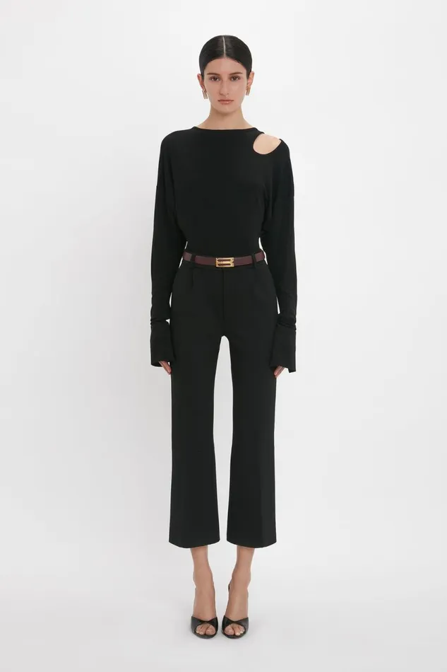 Shirts and Tops Women Victoria Beckham Twist Detail Jersey Top In Black