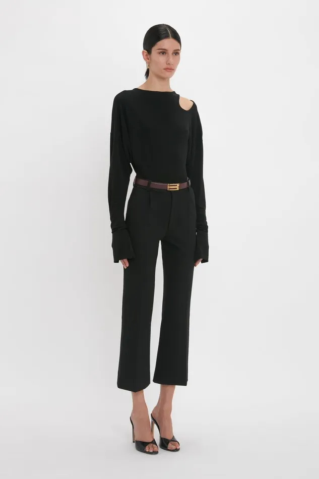 Shirts and Tops Women Victoria Beckham Twist Detail Jersey Top In Black