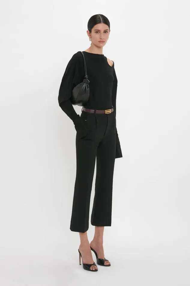 Shirts and Tops Women Victoria Beckham Twist Detail Jersey Top In Black