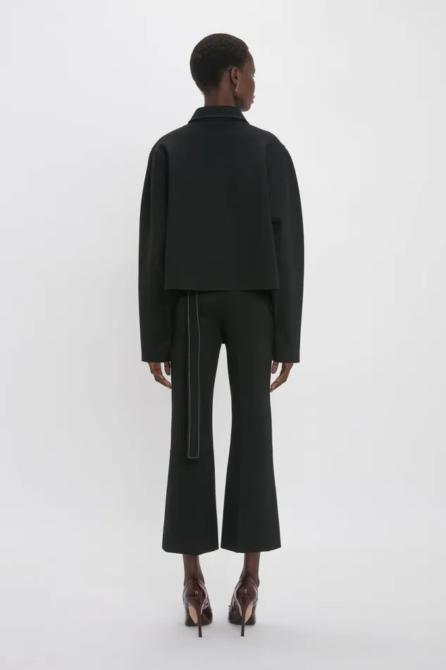 Shirts and Tops Women Victoria Beckham Waistcoat Detail Ponti Top In Black
