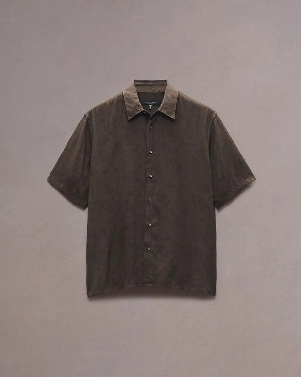 Shirts Men Rag and Bone Dalton Printed Shirt Brown Floral