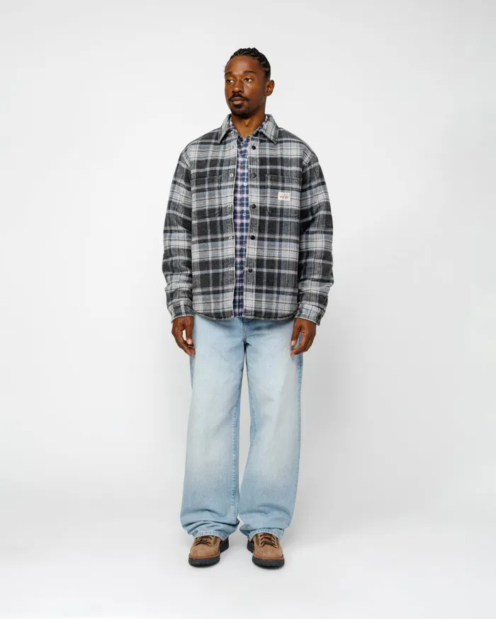 Shirts MenWomen Stussy HEAVY WASHED PLAID SHIRT