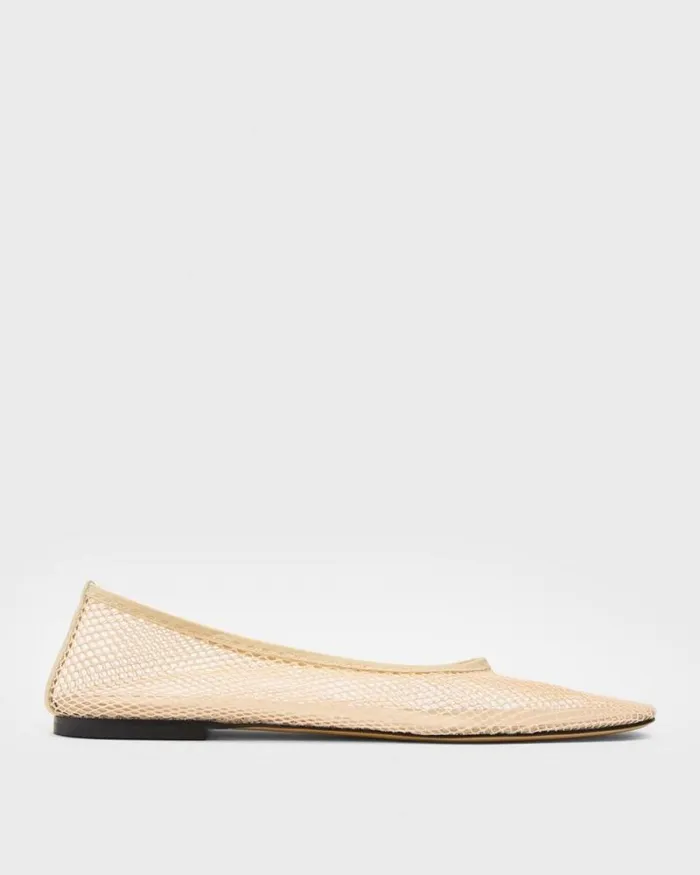 Shoes Women Theory Ballet Flat In Mesh Light Nude