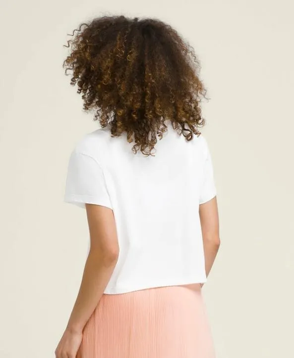 Short Sleeve Shirts Women Wilson W Harper Crop Tee Bright White