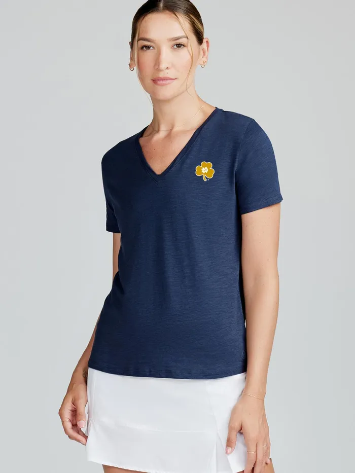 Short Sleeve TShirts Polos Women Tasc Performance All Day VNeck TShirt 8211 Notre Dame Short Sleeve TShirts Polos Women Tasc Performance All Day VNeck TShirt 8211 Notre Dame