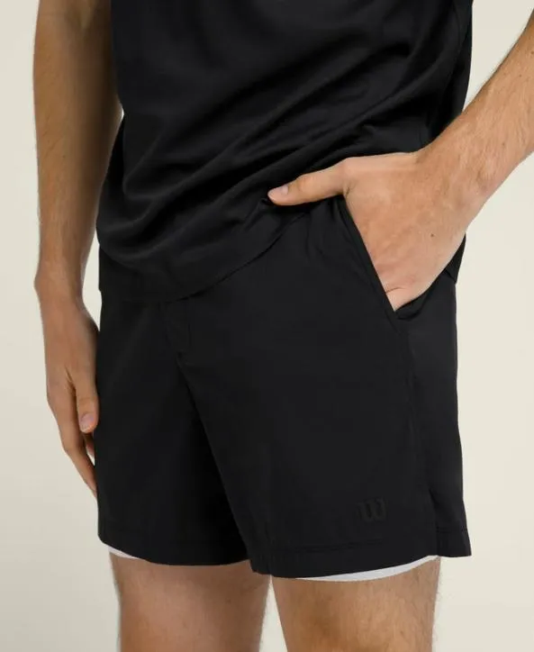 Shorts Men Wilson Tennis Volley Short Black Shorts Men Wilson Tennis Volley Short Black