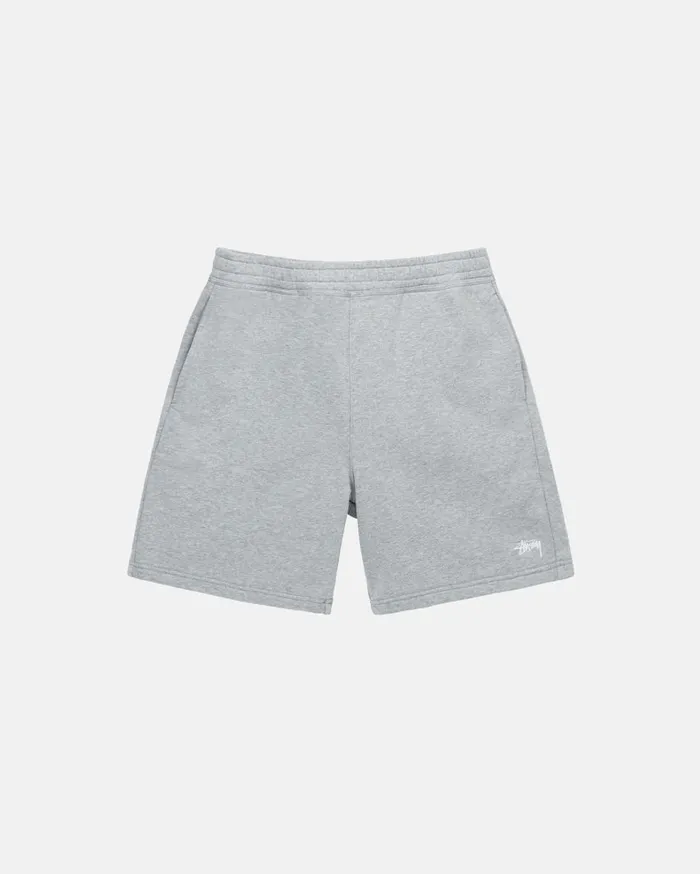 Shorts MenWomen Stussy STOCK LOGO SWEATSHORT Grey Heather