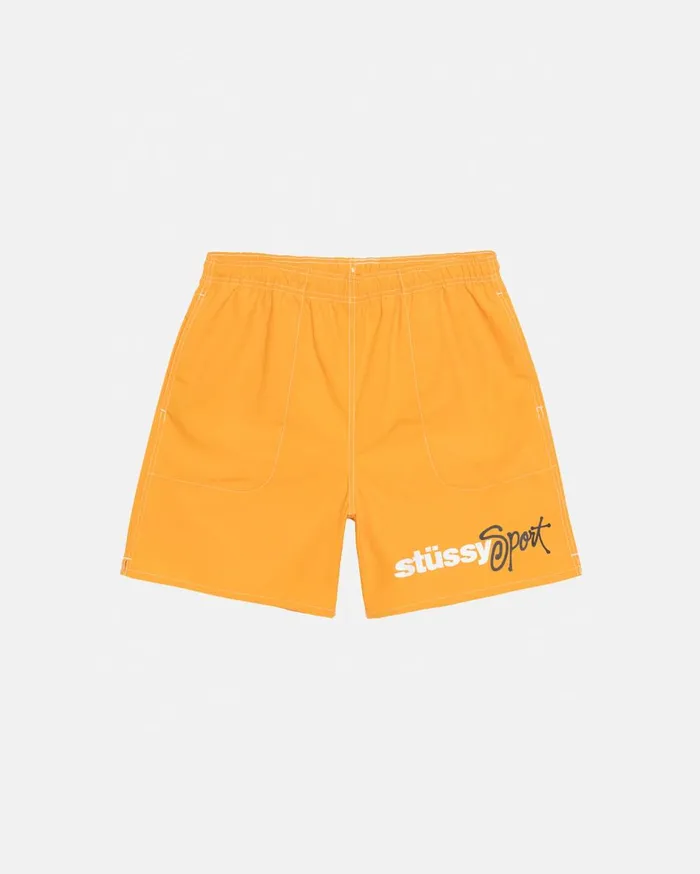 Shorts MenWomen Stussy WATER SHORT SPORT Tangerine