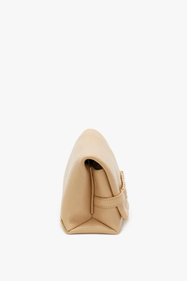 Shoulder Bags Women Victoria Beckham Mini Pouch With Long Strap In Sesame Leather