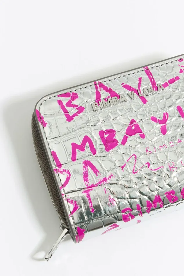 Silver Mock Croc Flap Purse Bimbaylolacom Silver Women Bimba Y Lola Wallets And Coin Purses Silver Mock Croc Flap Purse Bimbaylolacom Silver Women Bimba Y Lola Wallets And Coin Purses