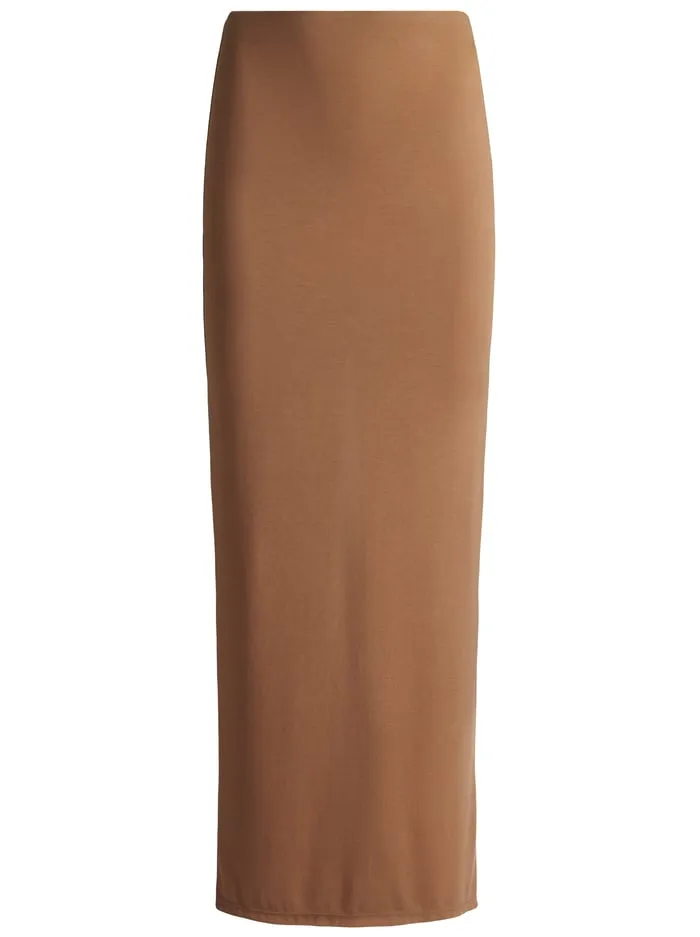 Skirts Women Alice Olivia Agatha Long Pencil Skirt Camel