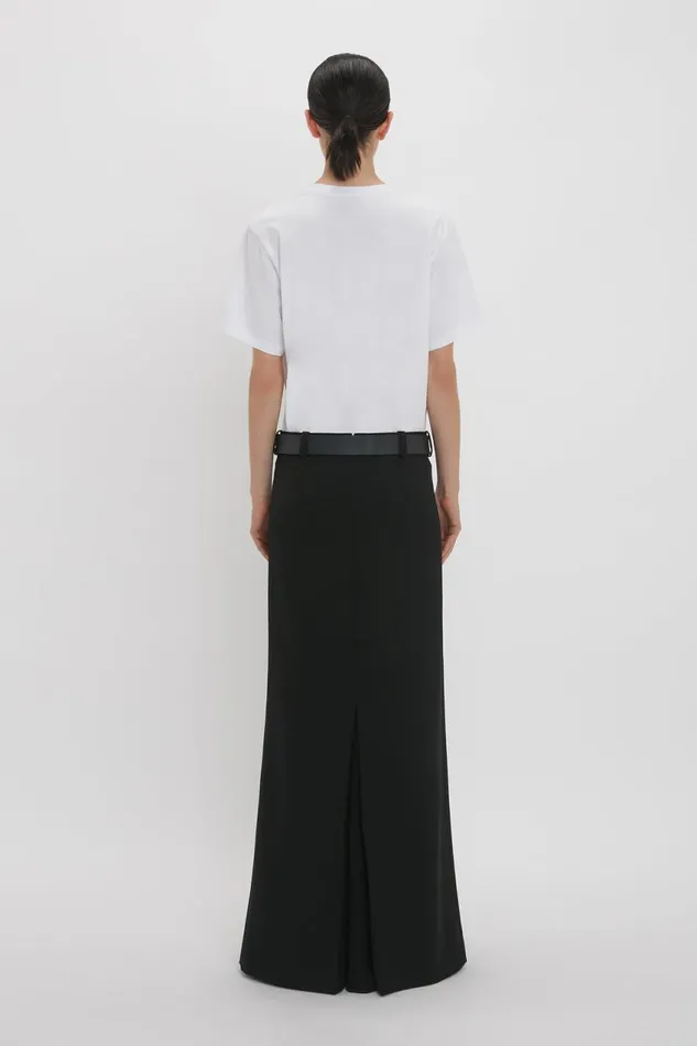 Skirts Women Victoria Beckham FloorLength Box Pleat Skirt In Black