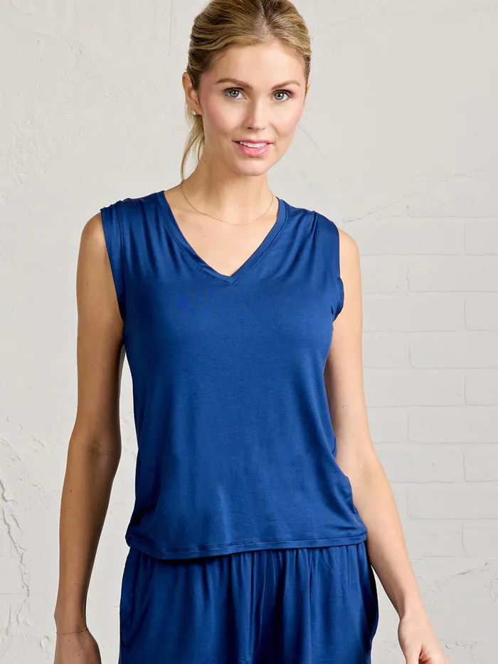 Sleepwear Women Tasc Performance Bamboo Silk Sleep VNeck