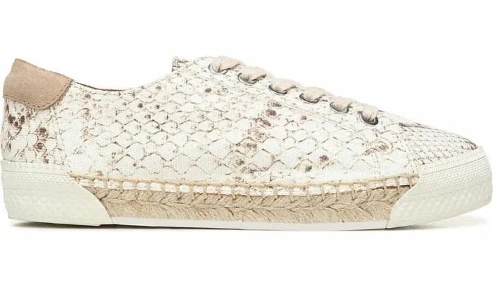 Sneakers Women Franco Sarto Franco Lessia 2 Lace Up Sneaker Natural Snake Canvas