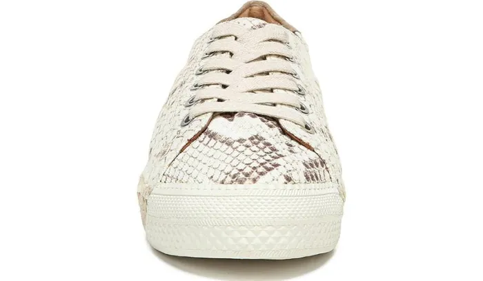 Sneakers Women Franco Sarto Franco Lessia 2 Lace Up Sneaker Natural Snake Canvas