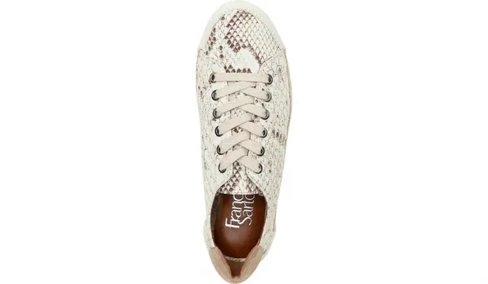 Sneakers Women Franco Sarto Franco Lessia 2 Lace Up Sneaker Natural Snake Canvas
