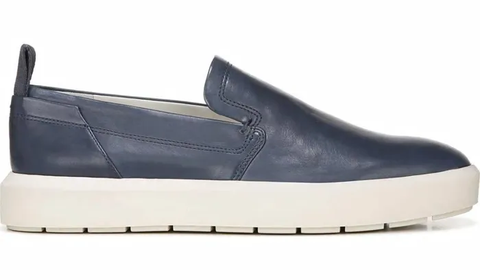 Sneakers Women Franco Sarto Sarto Prato Slip On Platform Sneaker Dark Blue Leather