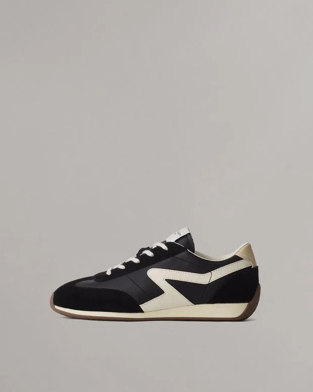 Sneakers Women Rag and Bone Slim Retro Runner Sneaker Black