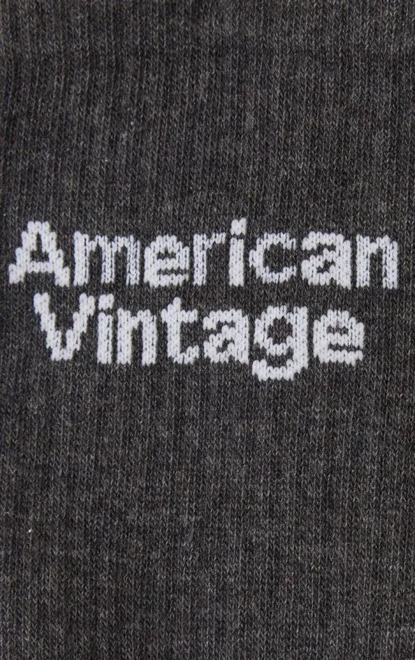 Socks Clypsun Melange Charcoal WomenMen American Vintage Loungewear Socks Clypsun Melange Charcoal WomenMen American Vintage Loungewear