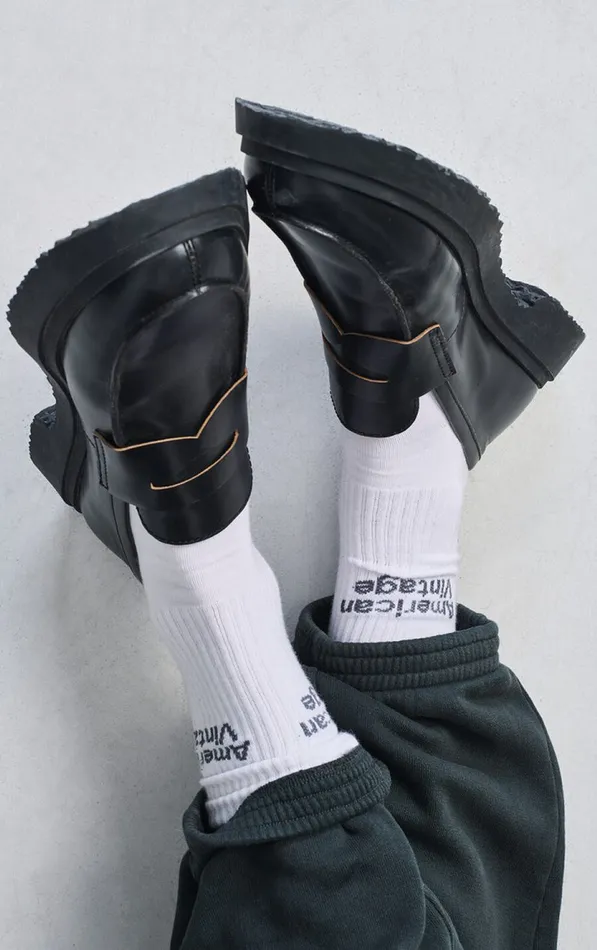 Socks Clypsun White WomenMen American Vintage Socks Socks Clypsun White WomenMen American Vintage Socks