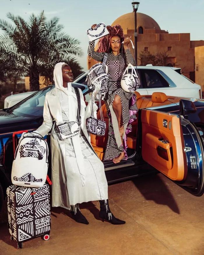 SPRAYGROUND AI8 AFRICAN INTELLIGENCE 8211 ORIGIN STORY GLOBE BAG Bags