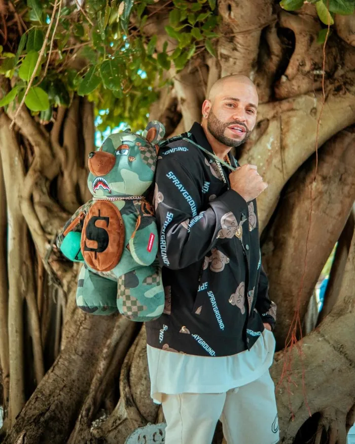 SPRAYGROUND CAMOCHECK MONEYBEAR TEDDYBEAR BACKPACK Bags