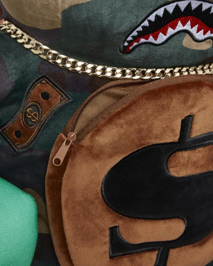 SPRAYGROUND CAMOCHECK MONEYBEAR TEDDYBEAR BACKPACK Bags