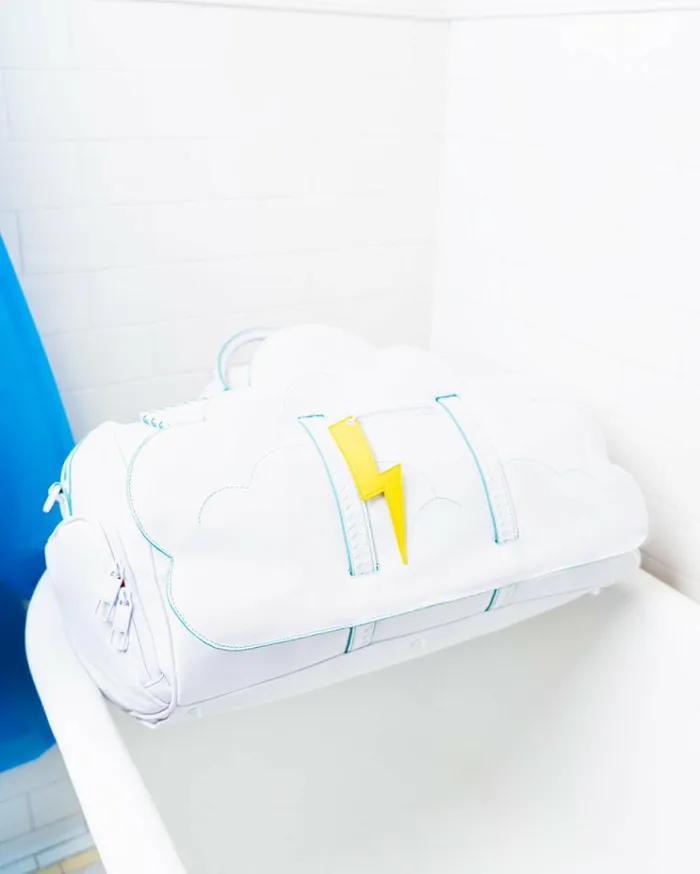 SPRAYGROUND CLOUDY WITH A CHANCE OF SHARK DUFFLE Bags
