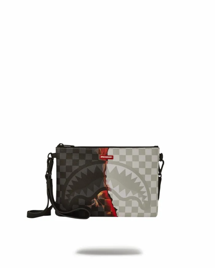 SPRAYGROUND RING OF FIRE CROSSOVER CLUTCH W SHOULDER STRAP Bags