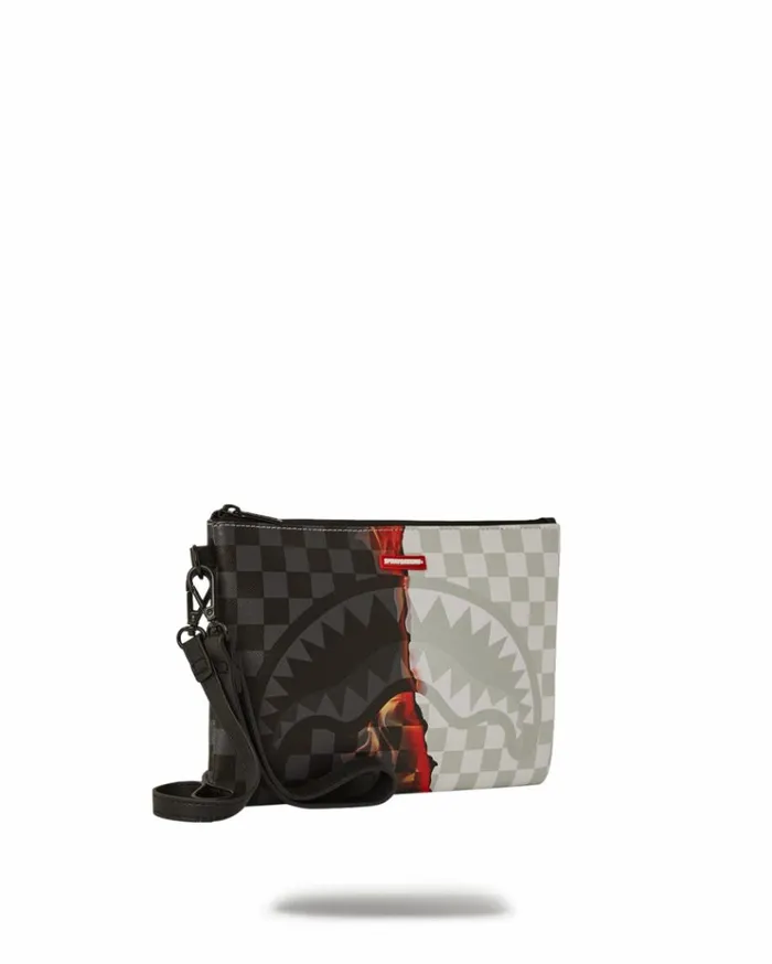 SPRAYGROUND RING OF FIRE CROSSOVER CLUTCH W SHOULDER STRAP Bags