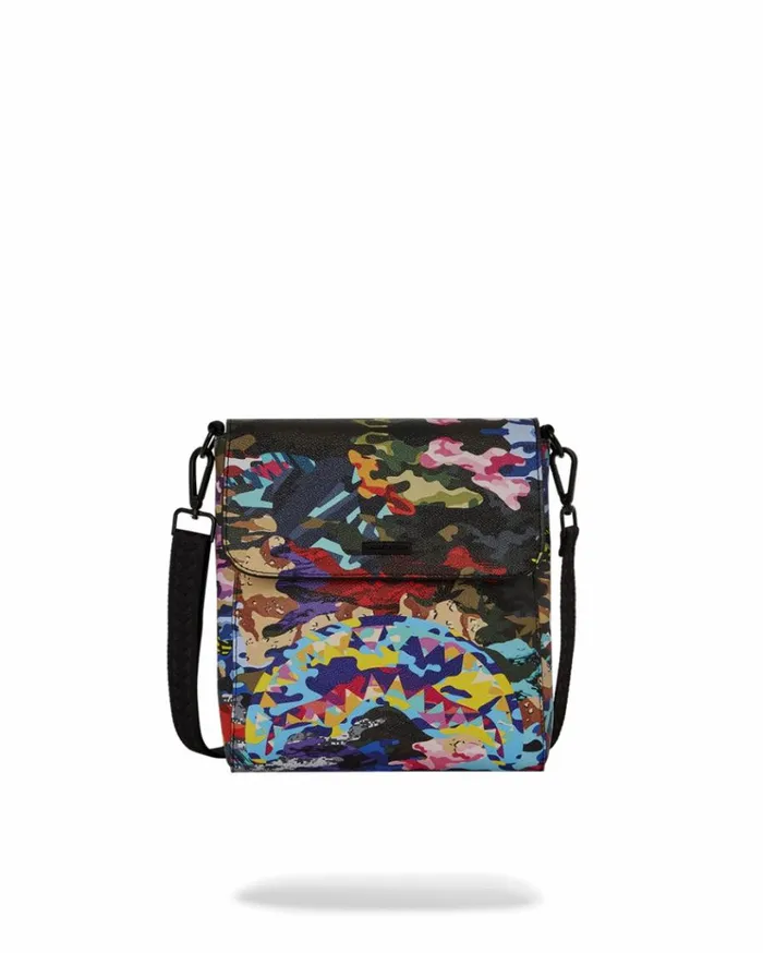 SPRAYGROUND SLICED AND DICED CAMO MESSENGER SLING BAG Bags