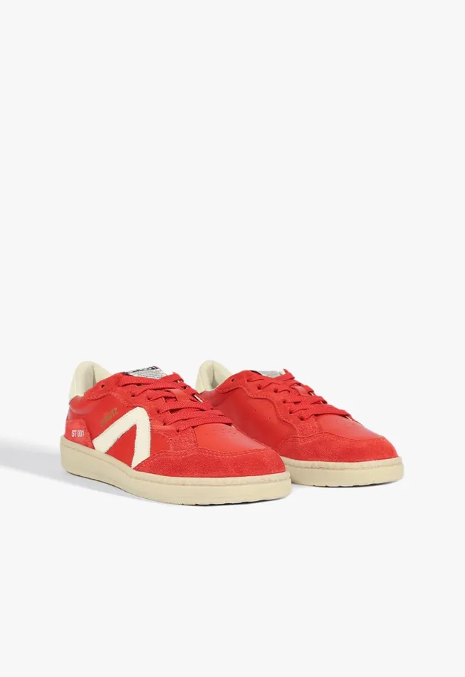 St001 Sneaker Red Women Schutz Shoes Sneakers