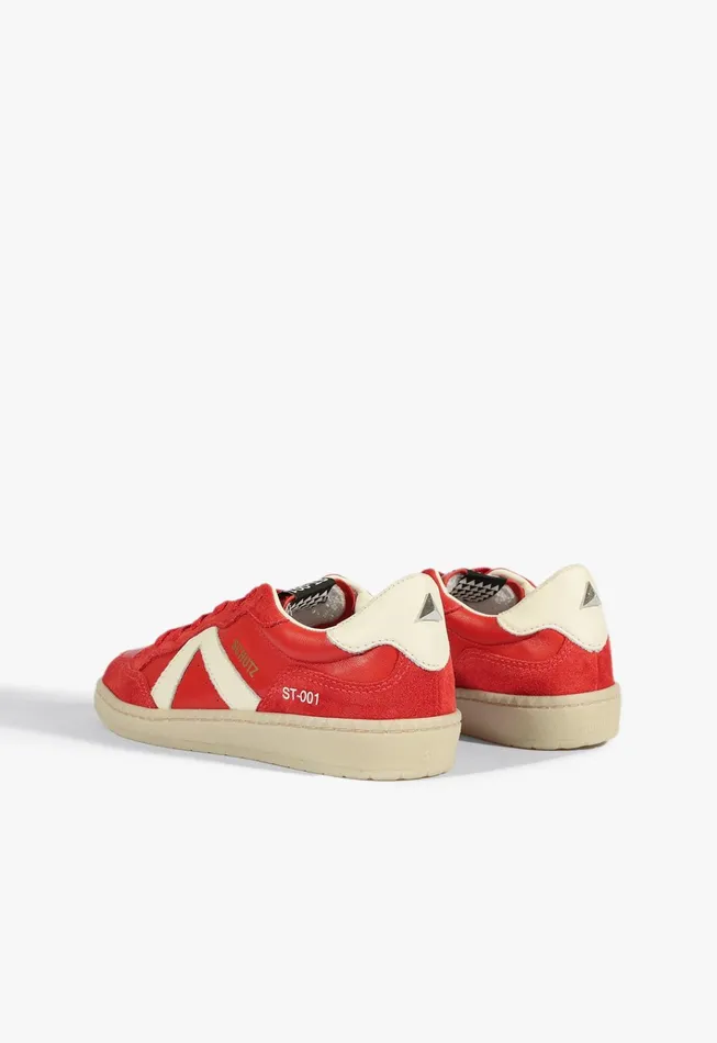 St001 Sneaker Red Women Schutz Shoes Sneakers