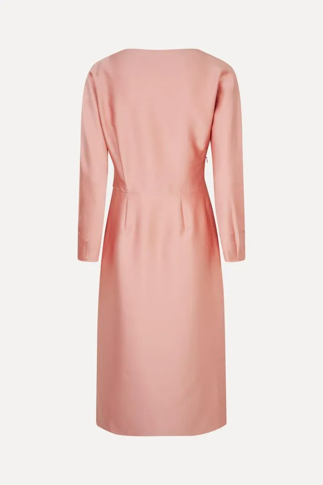 Stine Goya Dresses Long Sleeve Midi Dress 8211 Rose Tan 8211 Women