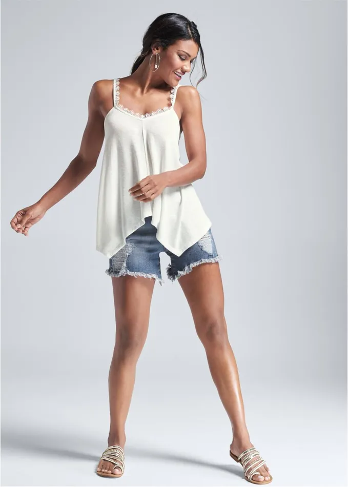 STRAPPY TOE RING SANDALS White Women VENUS Casual