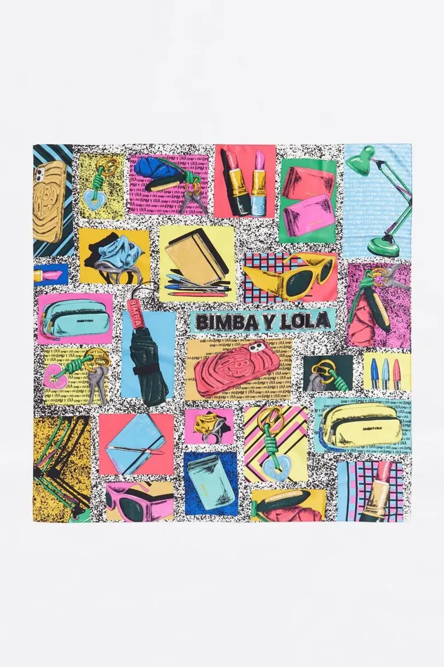 Strawberry BIMBA Y LOLA Accessories Scarf White Women Bimba Y Lola Scarves
