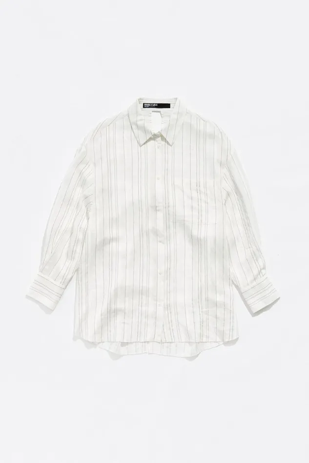 Striped Knot Back Tshirt White Women Bimba Y Lola Shirts