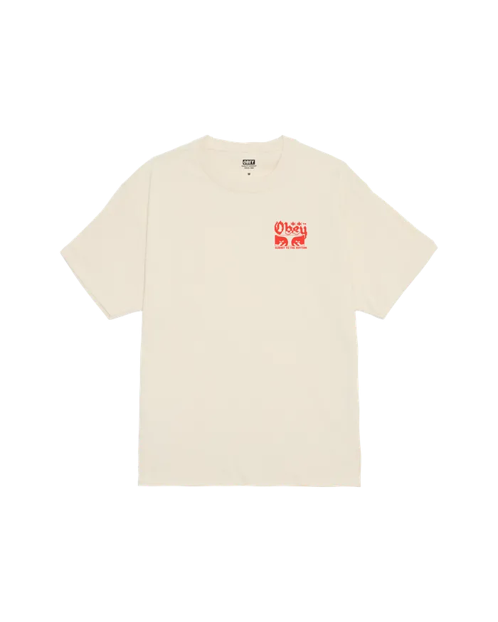 SUBMIT TO THE RHYTHM CLASSIC TSHIRT Cream TSHIRTS OBEY Clothing Men