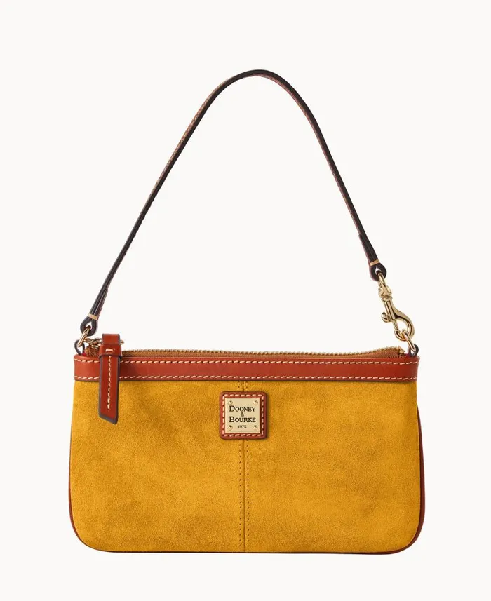 Suede Large Slim Wristlet Chamois ManWoman Dooney and Bourke Wallets